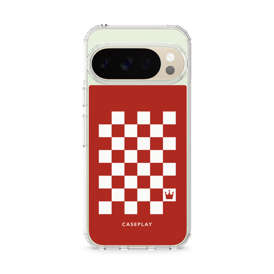 スリムプロテクションケース［ Racing checkered flag Red - レーシングチェッカーフラッグ レッド ］