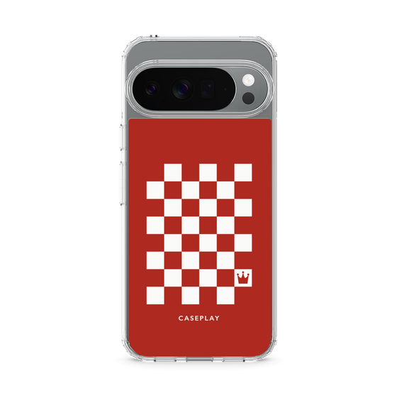 スリムプロテクションケース［ Racing checkered flag Red - レーシングチェッカーフラッグ レッド ］