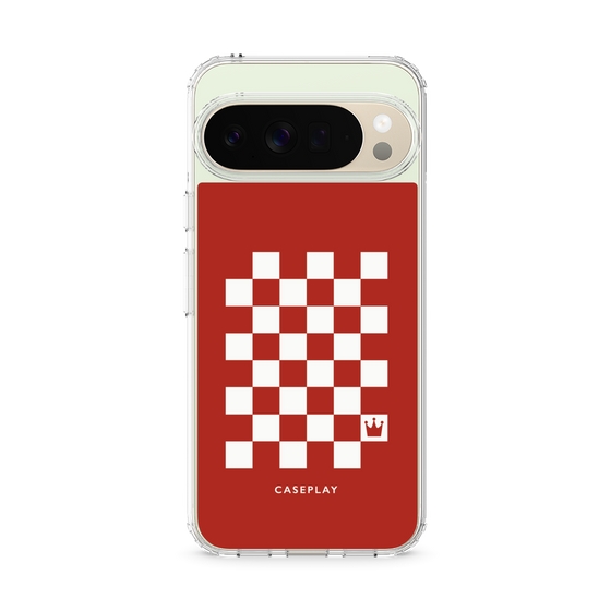 スリムプロテクションケース［ Racing checkered flag Red - レーシングチェッカーフラッグ レッド ］