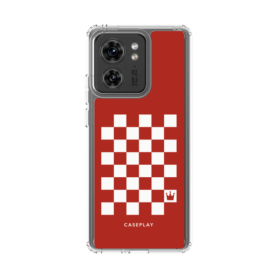 スリムプロテクションケース［ Racing checkered flag Red - レーシングチェッカーフラッグ レッド ］