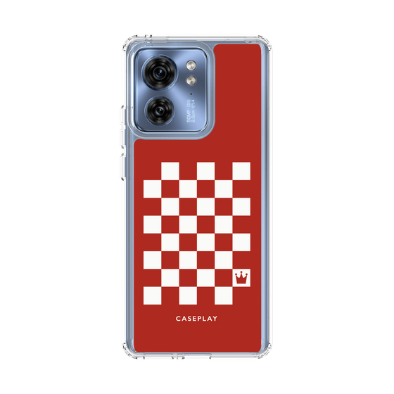 スリムプロテクションケース［ Racing checkered flag Red - レーシングチェッカーフラッグ レッド ］