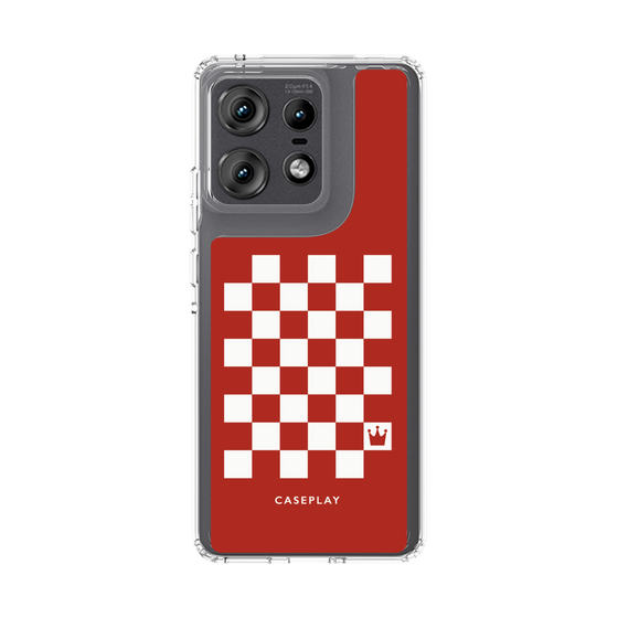 スリムプロテクションケース［ Racing checkered flag Red - レーシングチェッカーフラッグ レッド ］