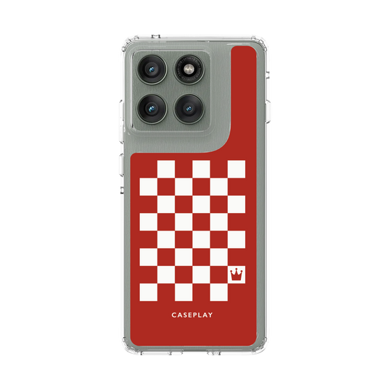 スリムプロテクションケース［ Racing checkered flag Red - レーシングチェッカーフラッグ レッド ］