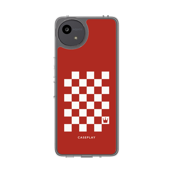 スリムプロテクションケース［ Racing checkered flag Red - レーシングチェッカーフラッグ レッド ］