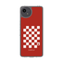 スリムプロテクションケース［ Racing checkered flag Red - レーシングチェッカーフラッグ レッド ］
