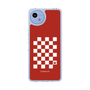 スリムプロテクションケース［ Racing checkered flag Red - レーシングチェッカーフラッグ レッド ］