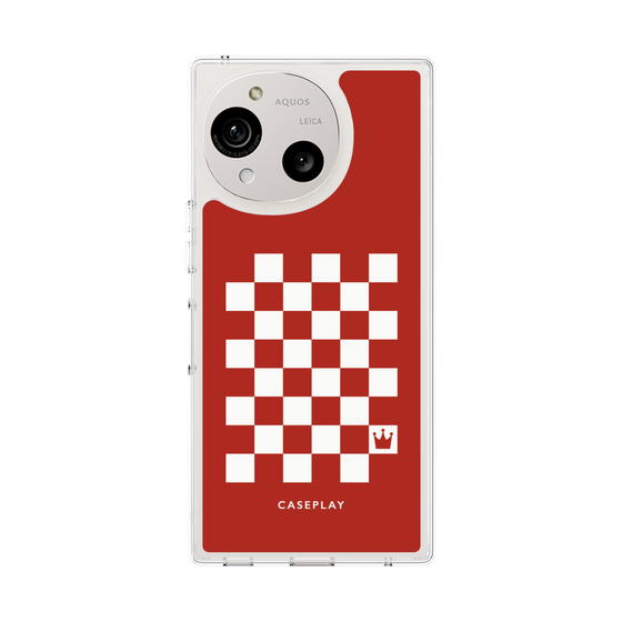 スリムプロテクションケース［ Racing checkered flag Red - レーシングチェッカーフラッグ レッド ］