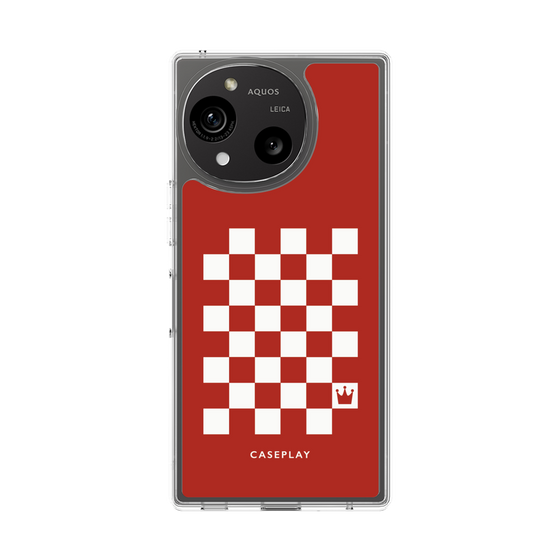 スリムプロテクションケース［ Racing checkered flag Red - レーシングチェッカーフラッグ レッド ］