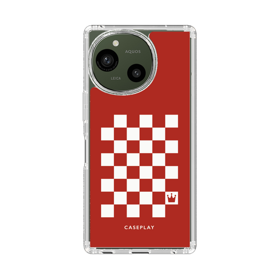 スリムプロテクションケース［ Racing checkered flag Red - レーシングチェッカーフラッグ レッド ］