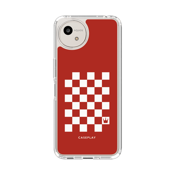 スリムプロテクションケース［ Racing checkered flag Red - レーシングチェッカーフラッグ レッド ］