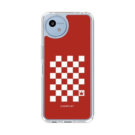 スリムプロテクションケース［ Racing checkered flag Red - レーシングチェッカーフラッグ レッド ］