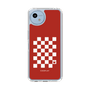 スリムプロテクションケース［ Racing checkered flag Red - レーシングチェッカーフラッグ レッド ］