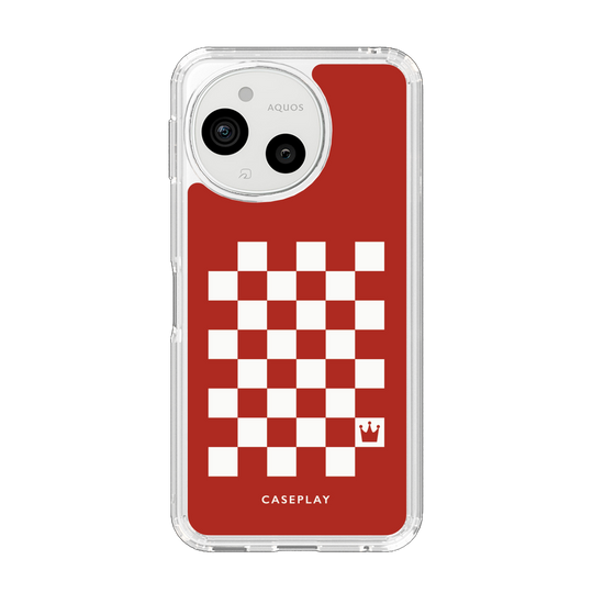 スリムプロテクションケース［ Racing checkered flag Red - レーシングチェッカーフラッグ レッド ］