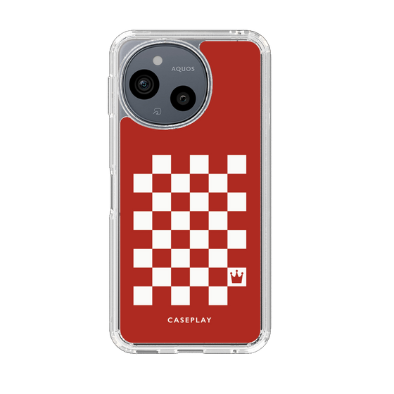 スリムプロテクションケース［ Racing checkered flag Red - レーシングチェッカーフラッグ レッド ］