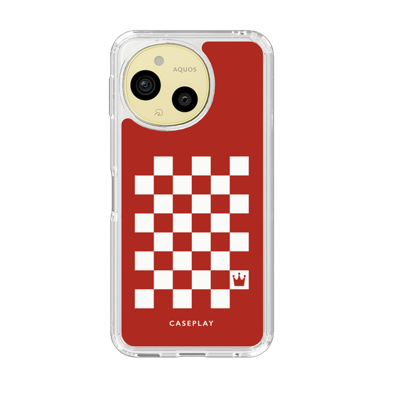スリムプロテクションケース［ Racing checkered flag Red - レーシングチェッカーフラッグ レッド ］