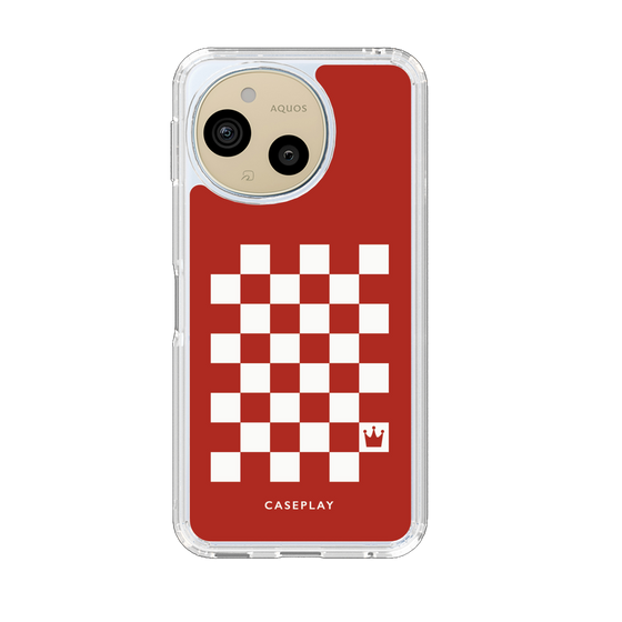 スリムプロテクションケース［ Racing checkered flag Red - レーシングチェッカーフラッグ レッド ］
