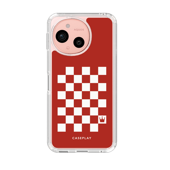 スリムプロテクションケース［ Racing checkered flag Red - レーシングチェッカーフラッグ レッド ］