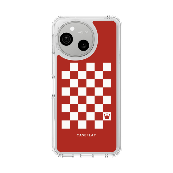 スリムプロテクションケース［ Racing checkered flag Red - レーシングチェッカーフラッグ レッド ］