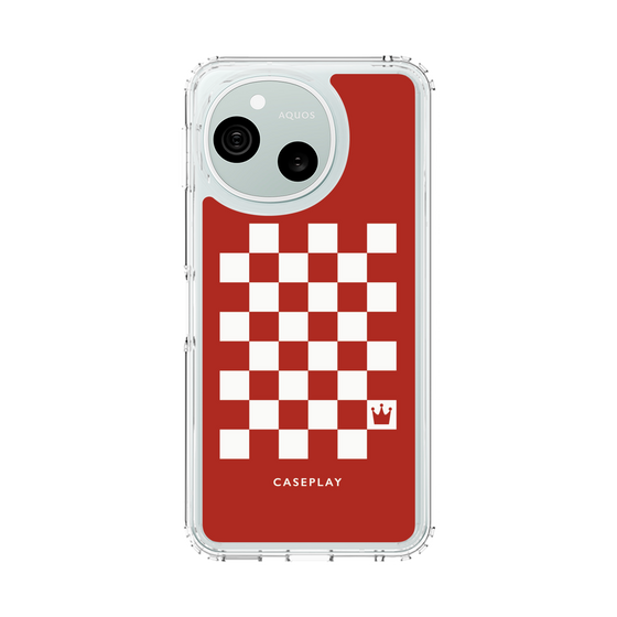 スリムプロテクションケース［ Racing checkered flag Red - レーシングチェッカーフラッグ レッド ］