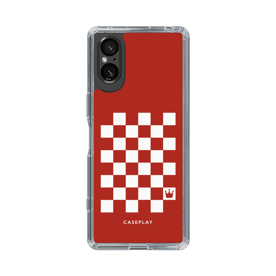 スリムプロテクションケース［ Racing checkered flag Red - レーシングチェッカーフラッグ レッド ］