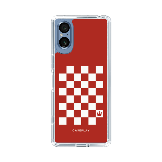 スリムプロテクションケース［ Racing checkered flag Red - レーシングチェッカーフラッグ レッド ］