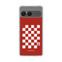 スリムプロテクションケース［ Racing checkered flag Red - レーシングチェッカーフラッグ レッド ］