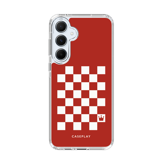 スリムプロテクションケース［ Racing checkered flag Red - レーシングチェッカーフラッグ レッド ］