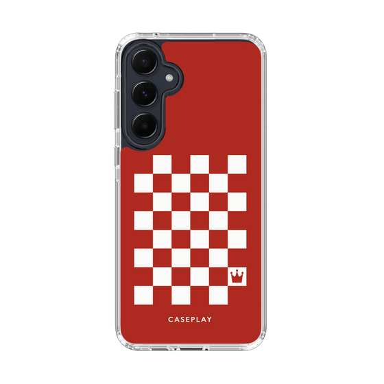 スリムプロテクションケース［ Racing checkered flag Red - レーシングチェッカーフラッグ レッド ］