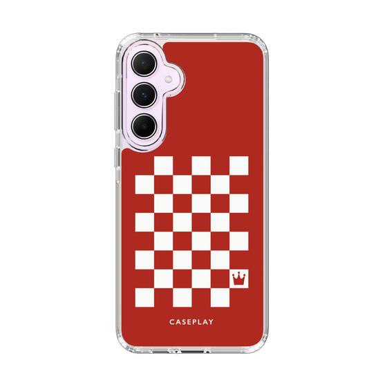 スリムプロテクションケース［ Racing checkered flag Red - レーシングチェッカーフラッグ レッド ］