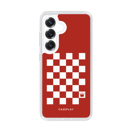 スリムプロテクションケース［ Racing checkered flag Red - レーシングチェッカーフラッグ レッド ］