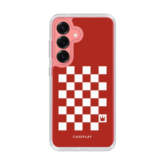 スリムプロテクションケース［ Racing checkered flag Red - レーシングチェッカーフラッグ レッド ］