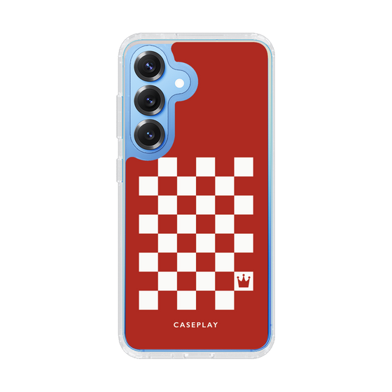 スリムプロテクションケース［ Racing checkered flag Red - レーシングチェッカーフラッグ レッド ］