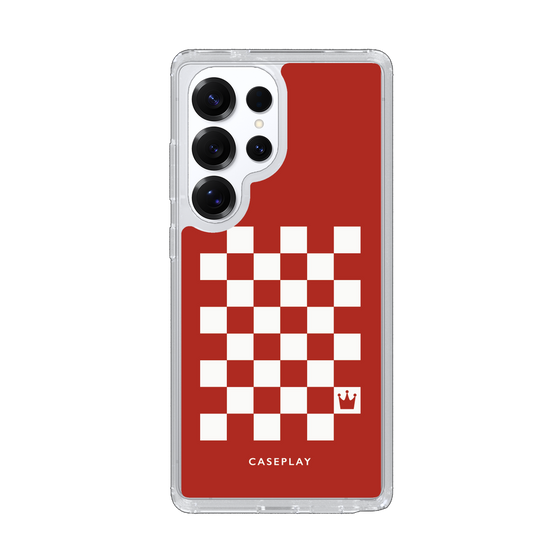 スリムプロテクションケース［ Racing checkered flag Red - レーシングチェッカーフラッグ レッド ］