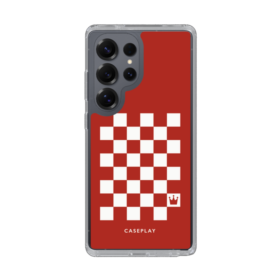 スリムプロテクションケース［ Racing checkered flag Red - レーシングチェッカーフラッグ レッド ］