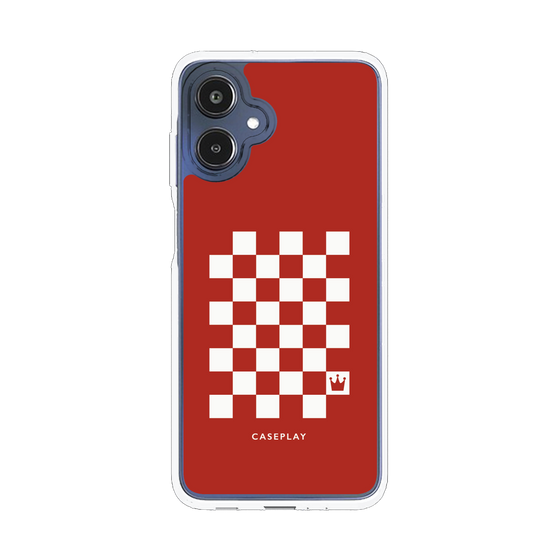 スリムプロテクションケース［ Racing checkered flag Red - レーシングチェッカーフラッグ レッド ］