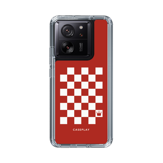 スリムプロテクションケース［ Racing checkered flag Red - レーシングチェッカーフラッグ レッド ］