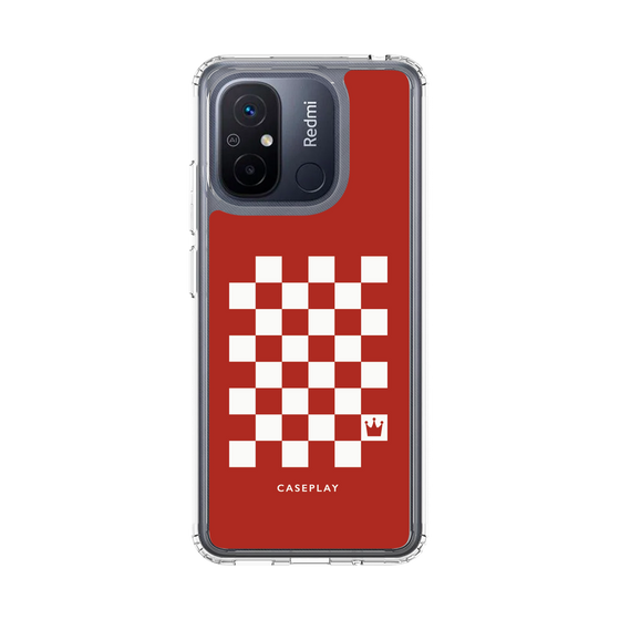 スリムプロテクションケース［ Racing checkered flag Red - レーシングチェッカーフラッグ レッド ］