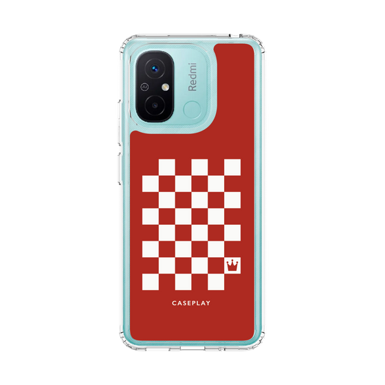スリムプロテクションケース［ Racing checkered flag Red - レーシングチェッカーフラッグ レッド ］