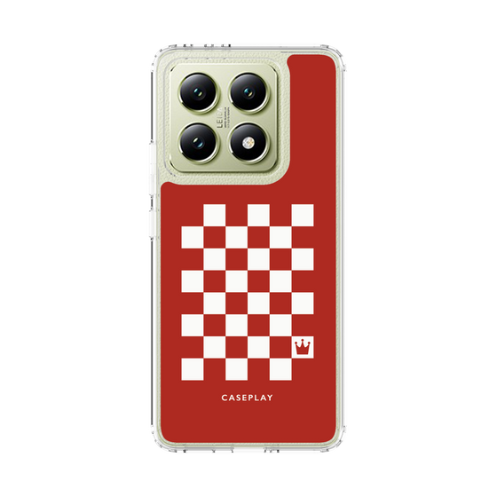 スリムプロテクションケース［ Racing checkered flag Red - レーシングチェッカーフラッグ レッド ］