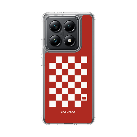 スリムプロテクションケース［ Racing checkered flag Red - レーシングチェッカーフラッグ レッド ］