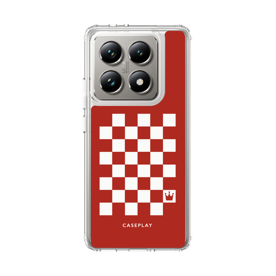 スリムプロテクションケース［ Racing checkered flag Red - レーシングチェッカーフラッグ レッド ］