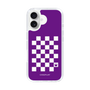 スリムプロテクションケース［ Racing checkered flag Purple - レーシングチェッカーフラッグ パープル ］