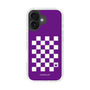 スリムプロテクションケース［ Racing checkered flag Purple - レーシングチェッカーフラッグ パープル ］