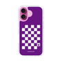 スリムプロテクションケース［ Racing checkered flag Purple - レーシングチェッカーフラッグ パープル ］