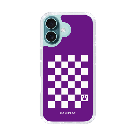 スリムプロテクションケース［ Racing checkered flag Purple - レーシングチェッカーフラッグ パープル ］