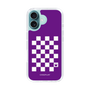 スリムプロテクションケース［ Racing checkered flag Purple - レーシングチェッカーフラッグ パープル ］