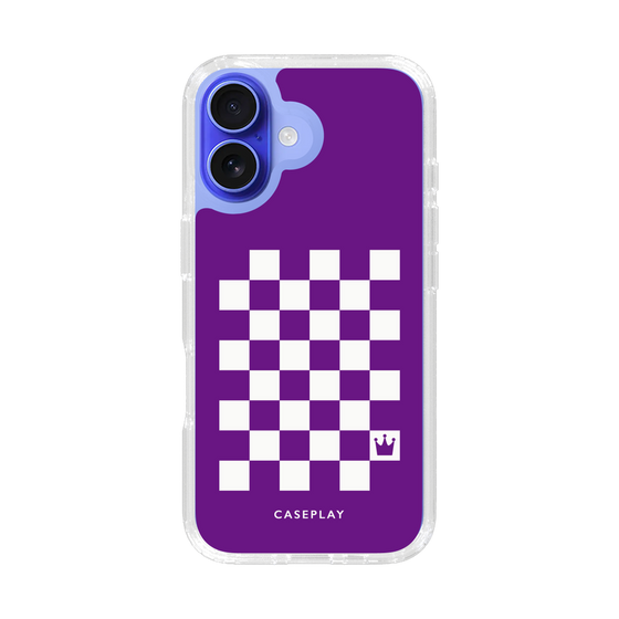 スリムプロテクションケース［ Racing checkered flag Purple - レーシングチェッカーフラッグ パープル ］