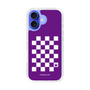 スリムプロテクションケース［ Racing checkered flag Purple - レーシングチェッカーフラッグ パープル ］