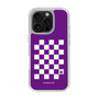 スリムプロテクションケース［ Racing checkered flag Purple - レーシングチェッカーフラッグ パープル ］