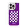 スリムプロテクションケース［ Racing checkered flag Purple - レーシングチェッカーフラッグ パープル ］